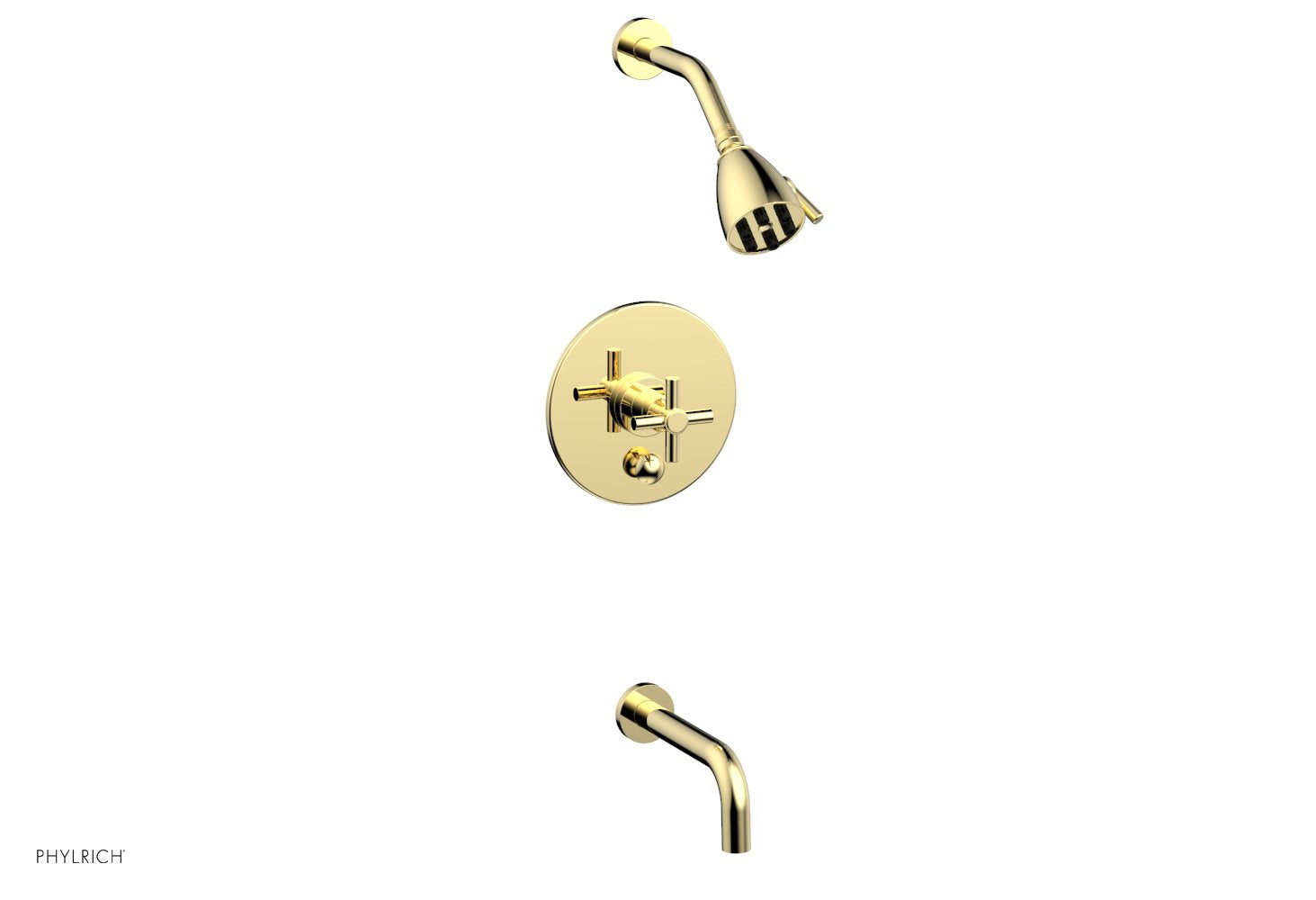 Phylrich BASIC Pressure Balance Tub and Shower Set - 7 1/2" Spout