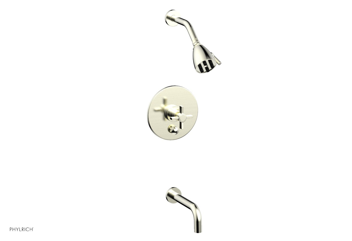 Phylrich BASIC Pressure Balance Tub and Shower Set - 7 1/2" Spout