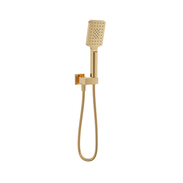 Baril Shower Components 3-Spray Anti-Limestone Hand Shower on Wall Mounted Supply Elbow
