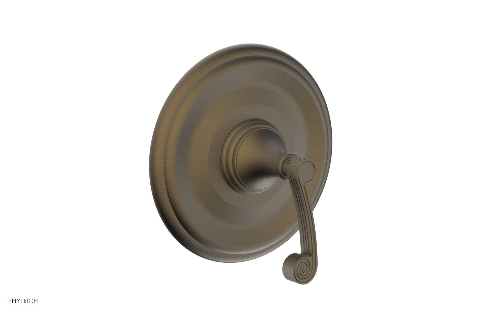Phylrich 3RING Thermostatic Shower Trim - Curved Lever Handle