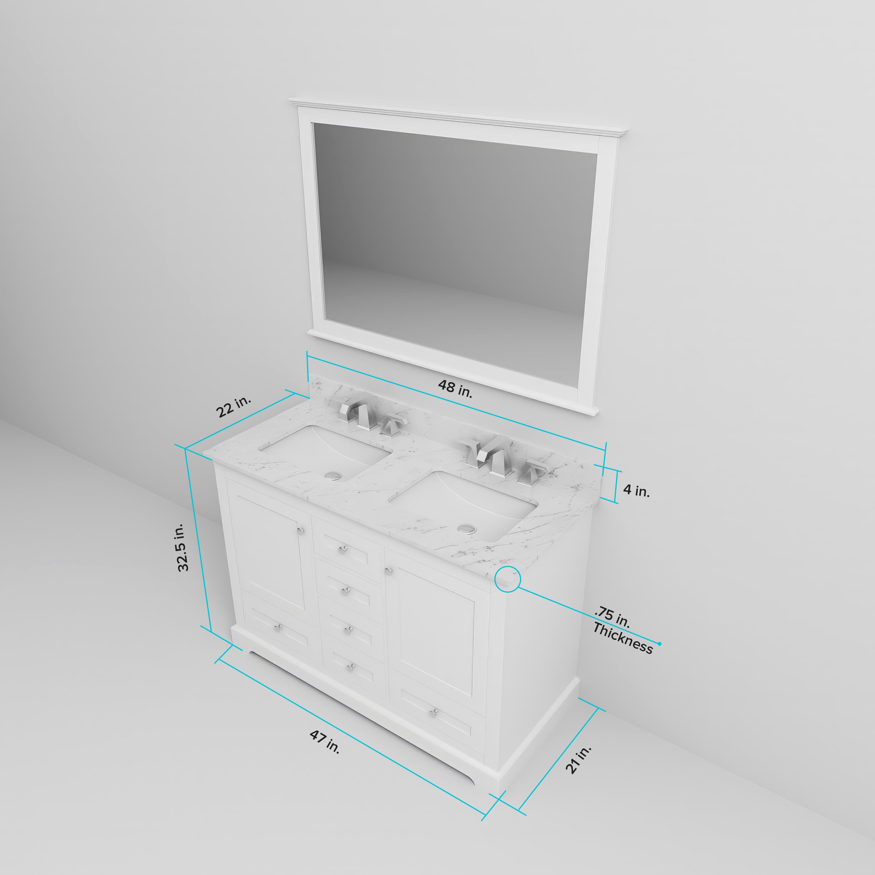 white vanity