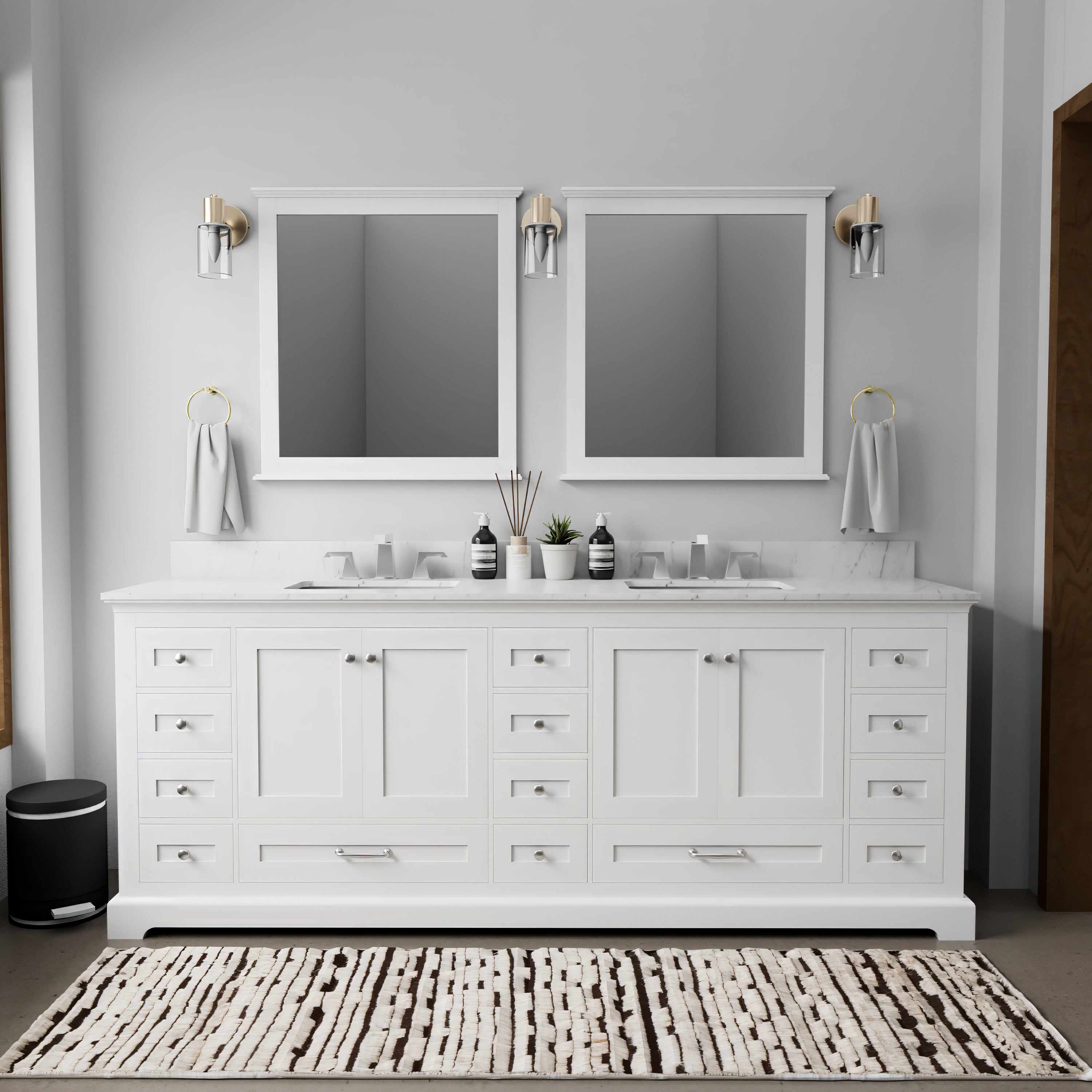 white vanity