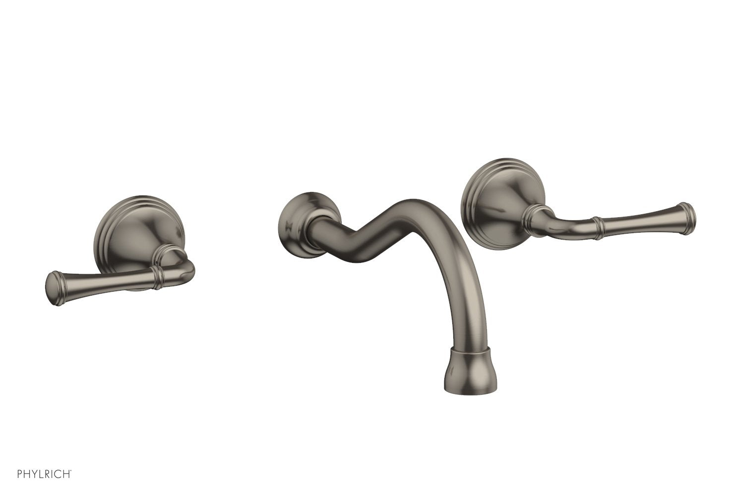 Phylrich 3RING Wall Lavatory Set - Straight Lever Handles