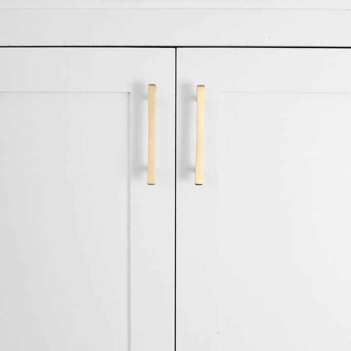 satin brass pull