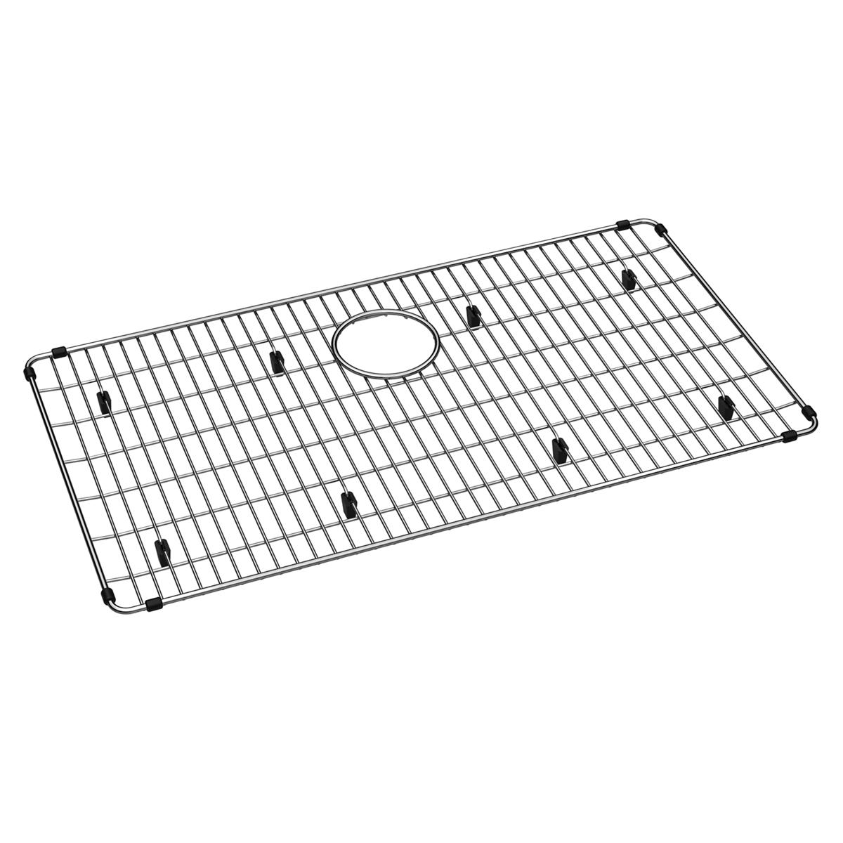polished stainless steel bottom grid