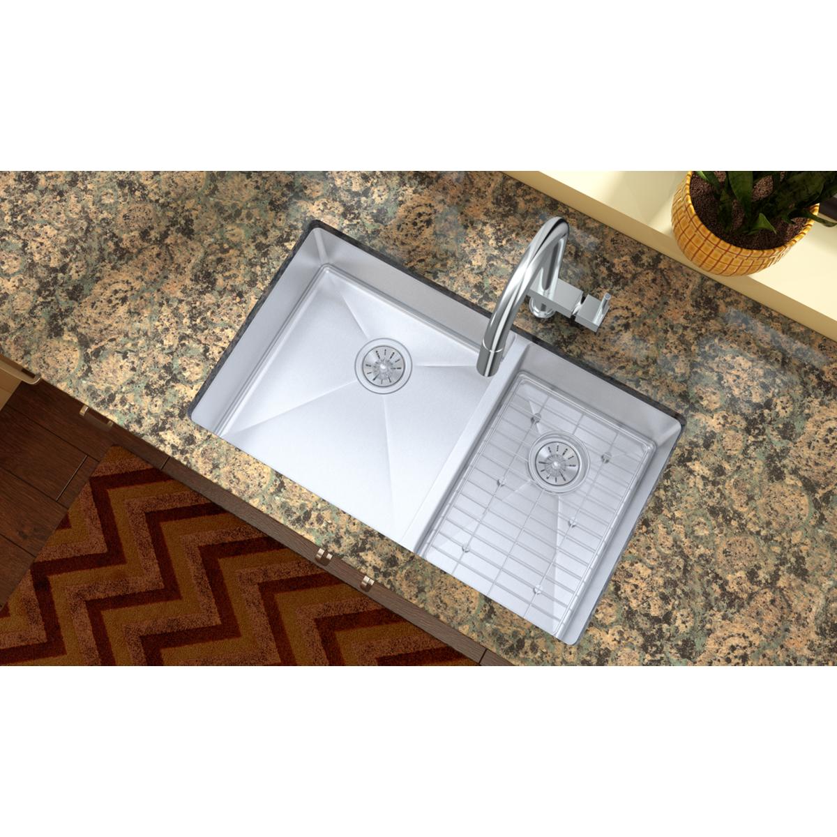 polished stainless steel bottom grid
