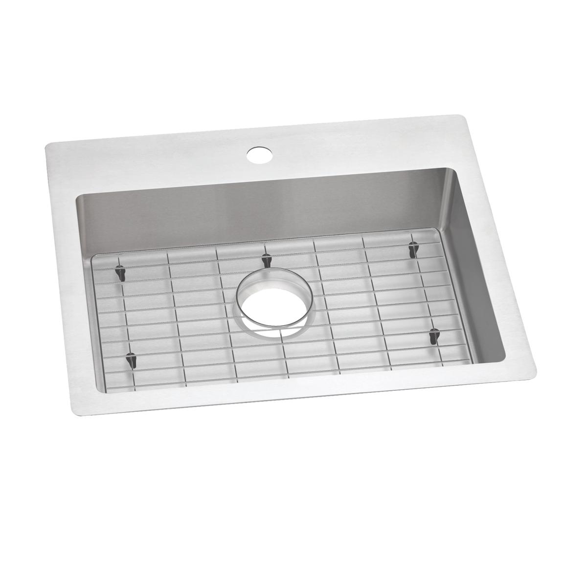 polished satin single bowl dual mount ada sink kit