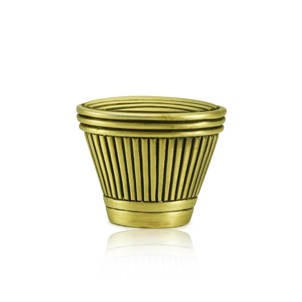 burnish brass knob