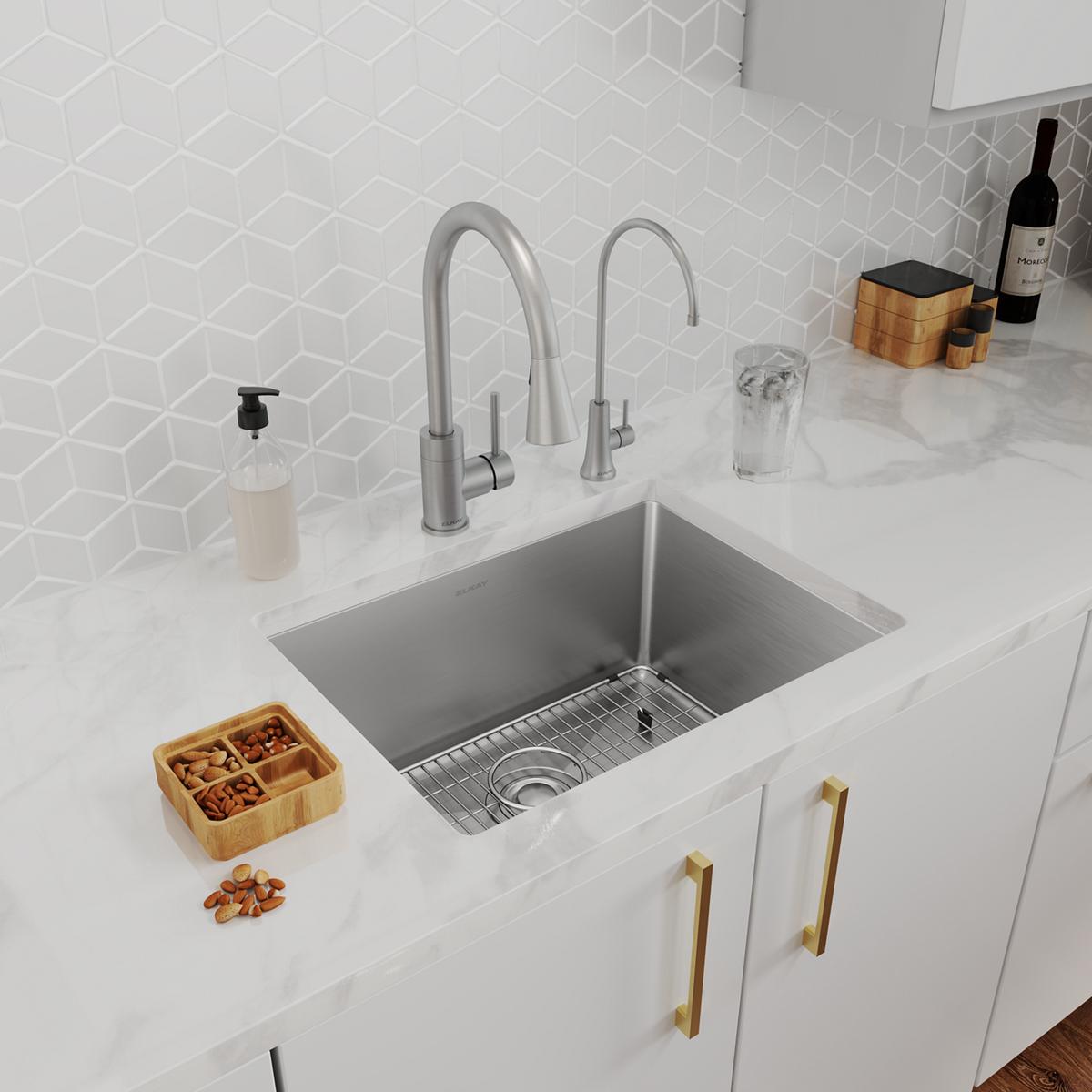 stainless steel single bowl undermount sink kit