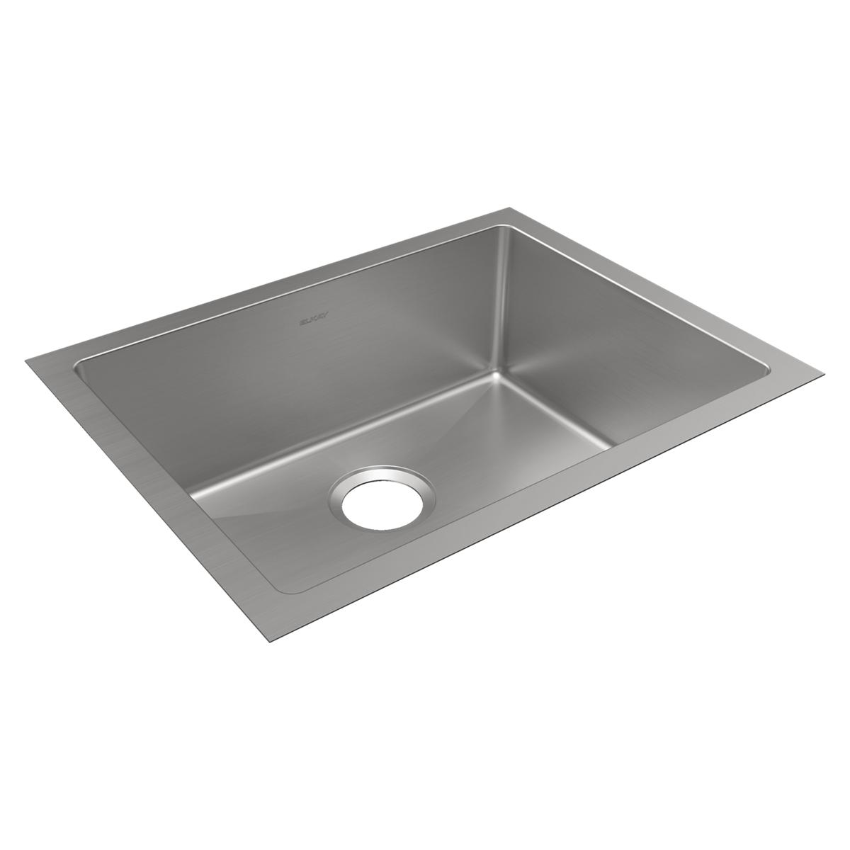 polished satin single bowl undermount sink