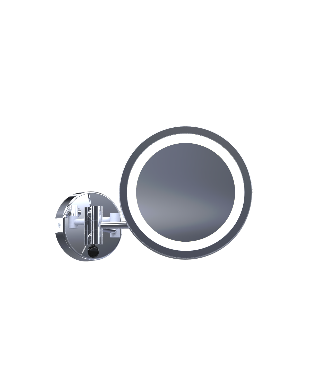 polished chrome mirror