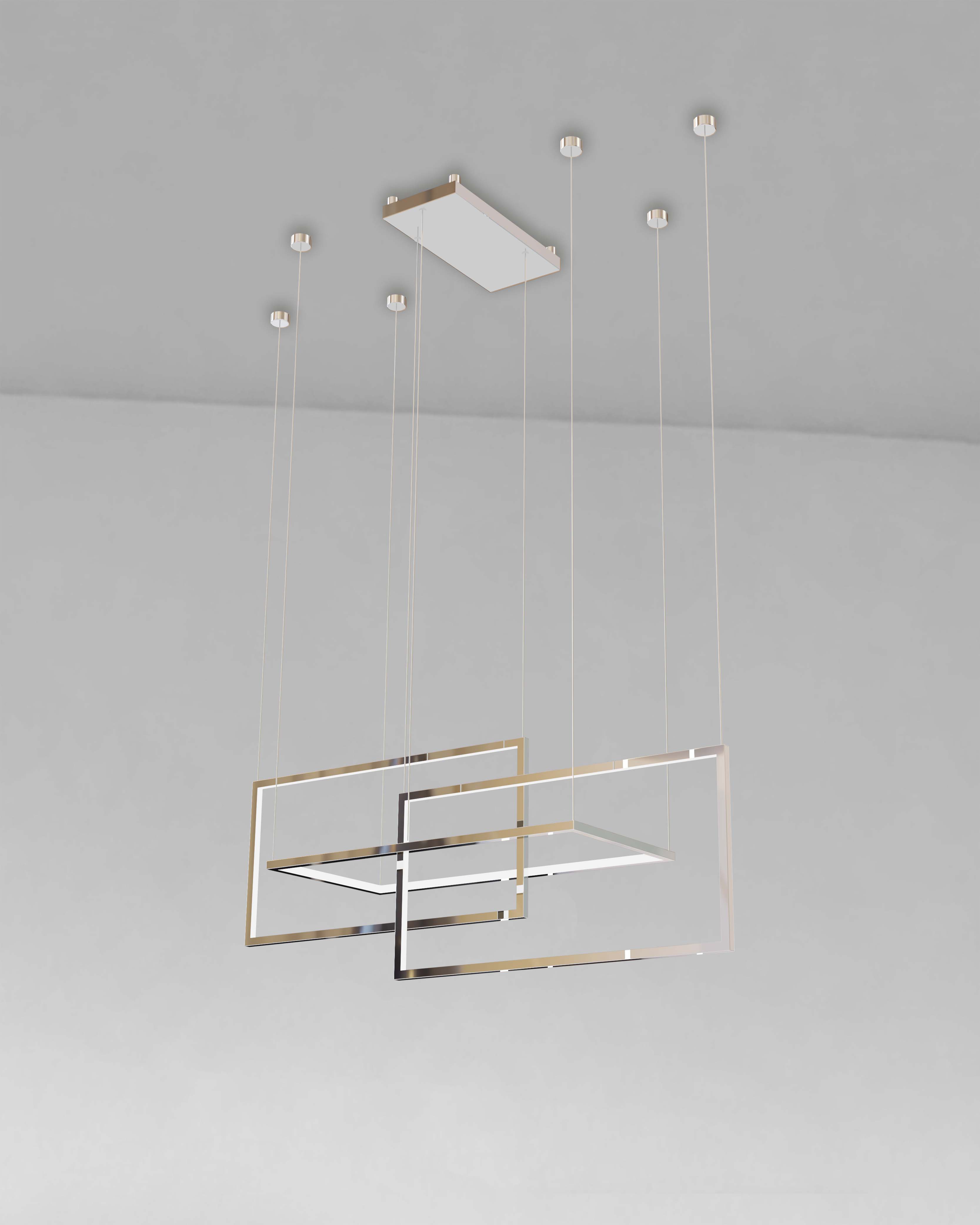 chrome chandelier