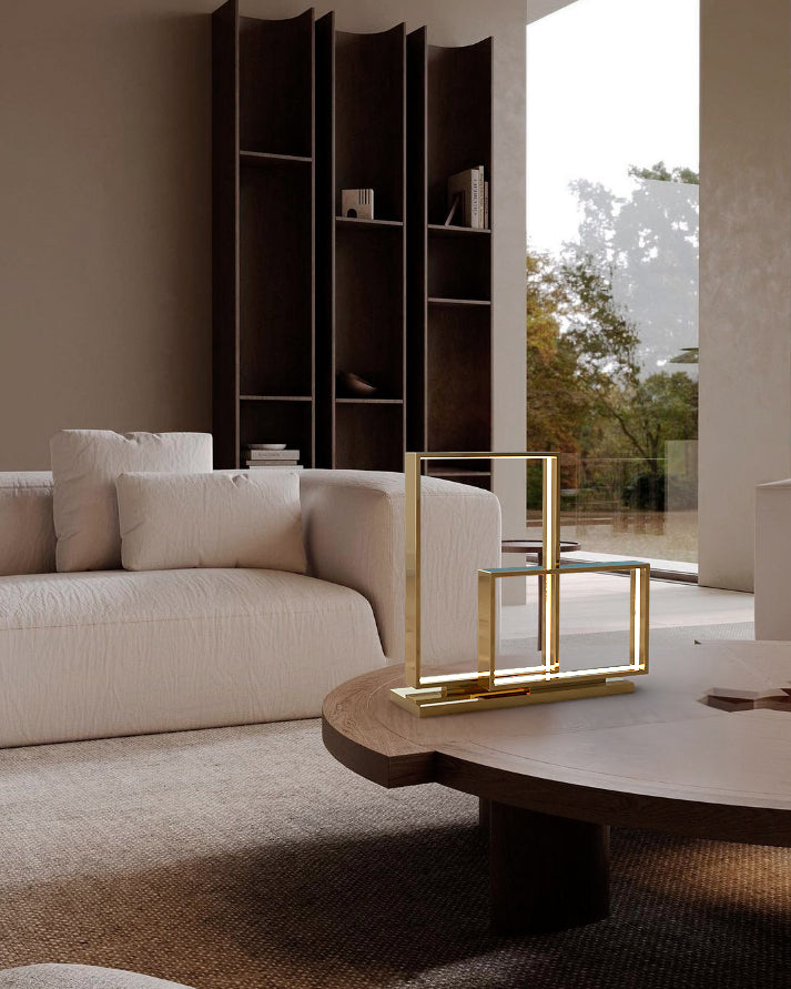 gold table lamp