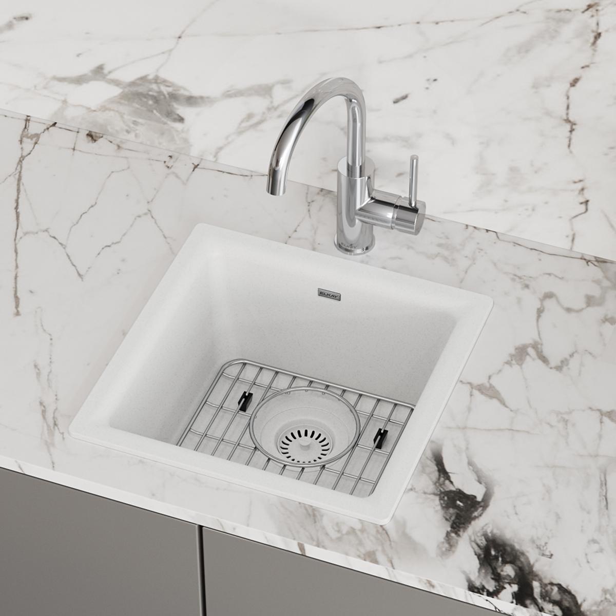 black single bowl dual mount bar sink