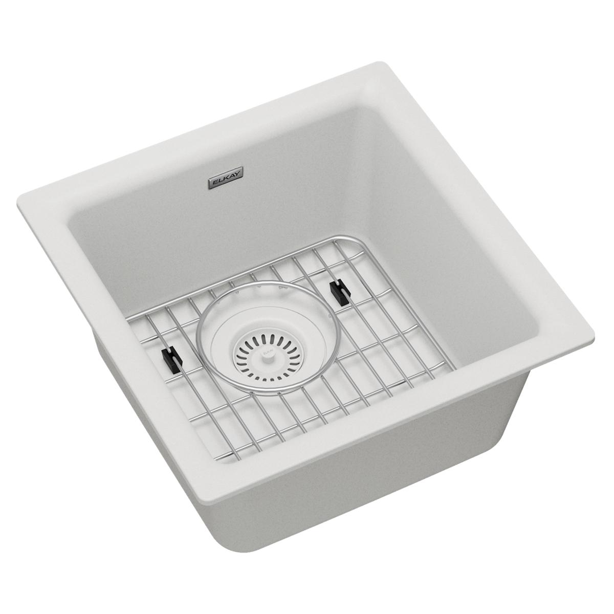 black single bowl dual mount bar sink