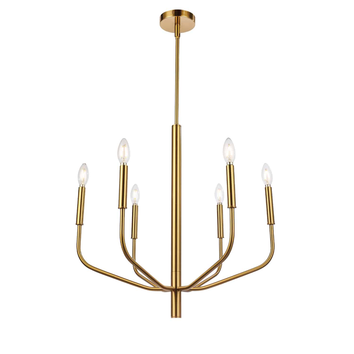 aged brass chandeliers