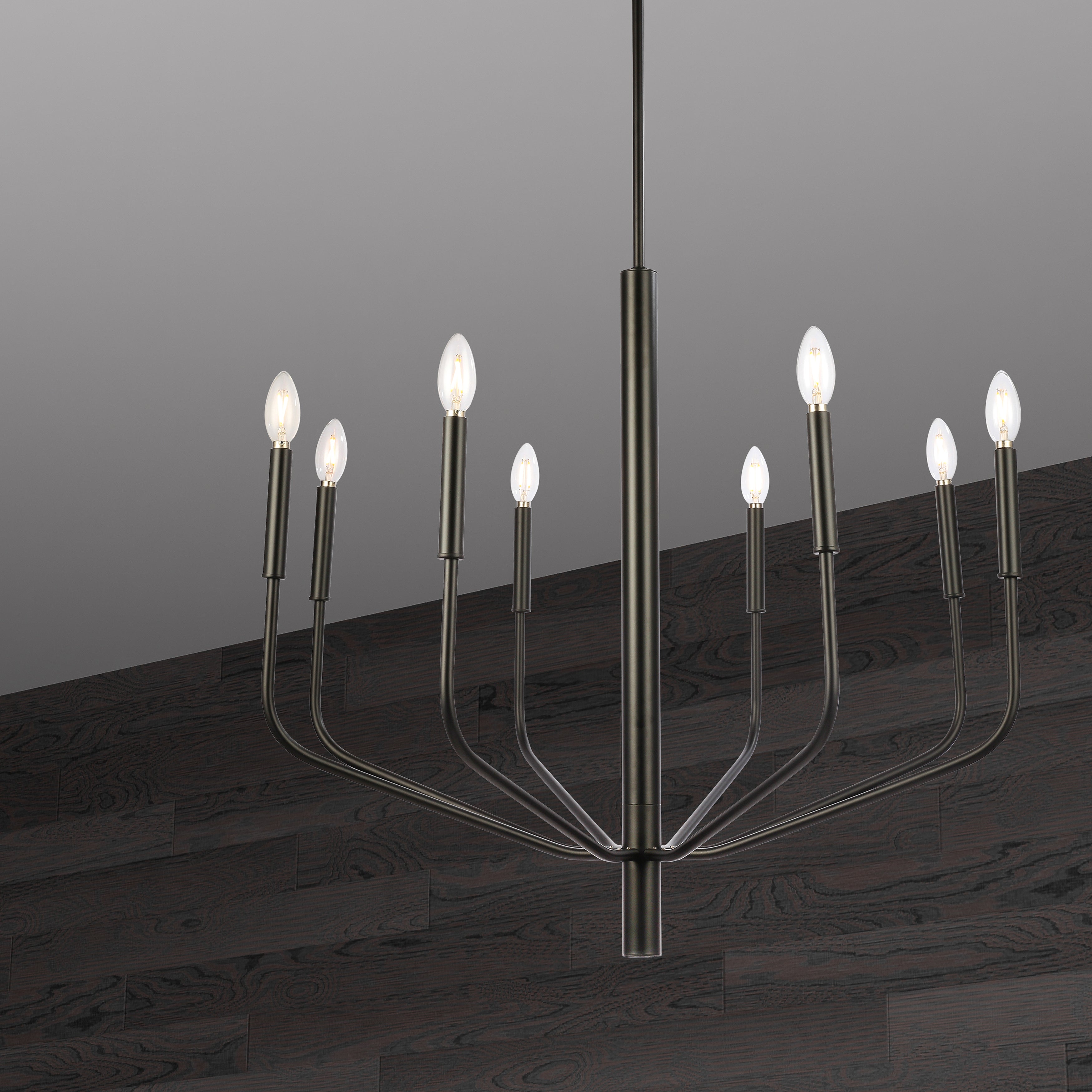 matte black chandeliers