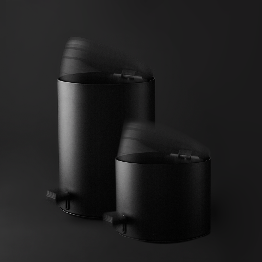 black matte pedal pin