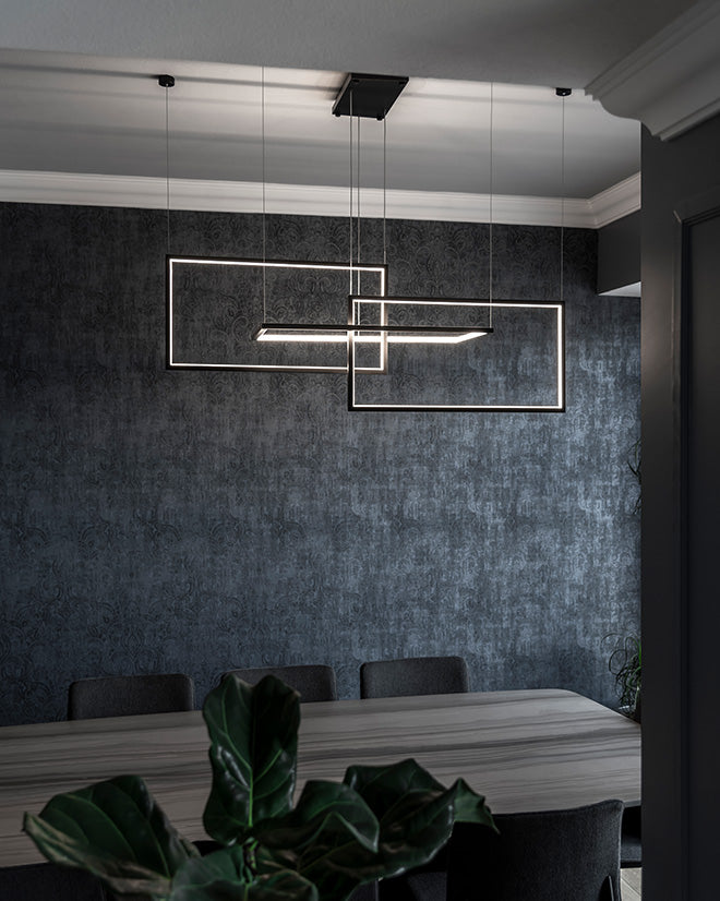 black chandelier