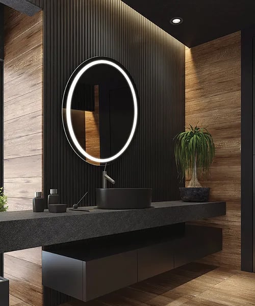 lighted mirror