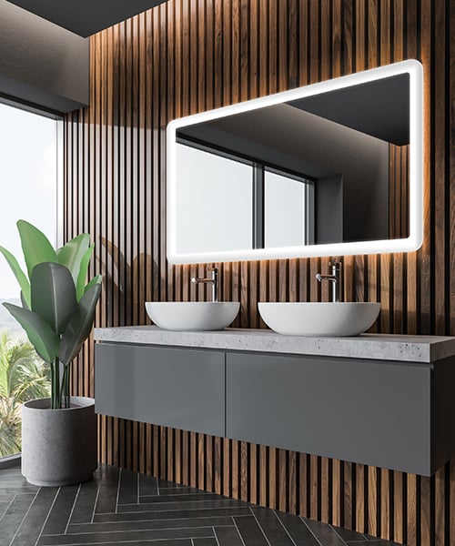 lighted mirror