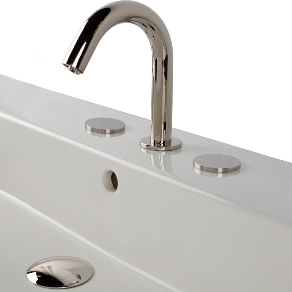 polished chrome faucet