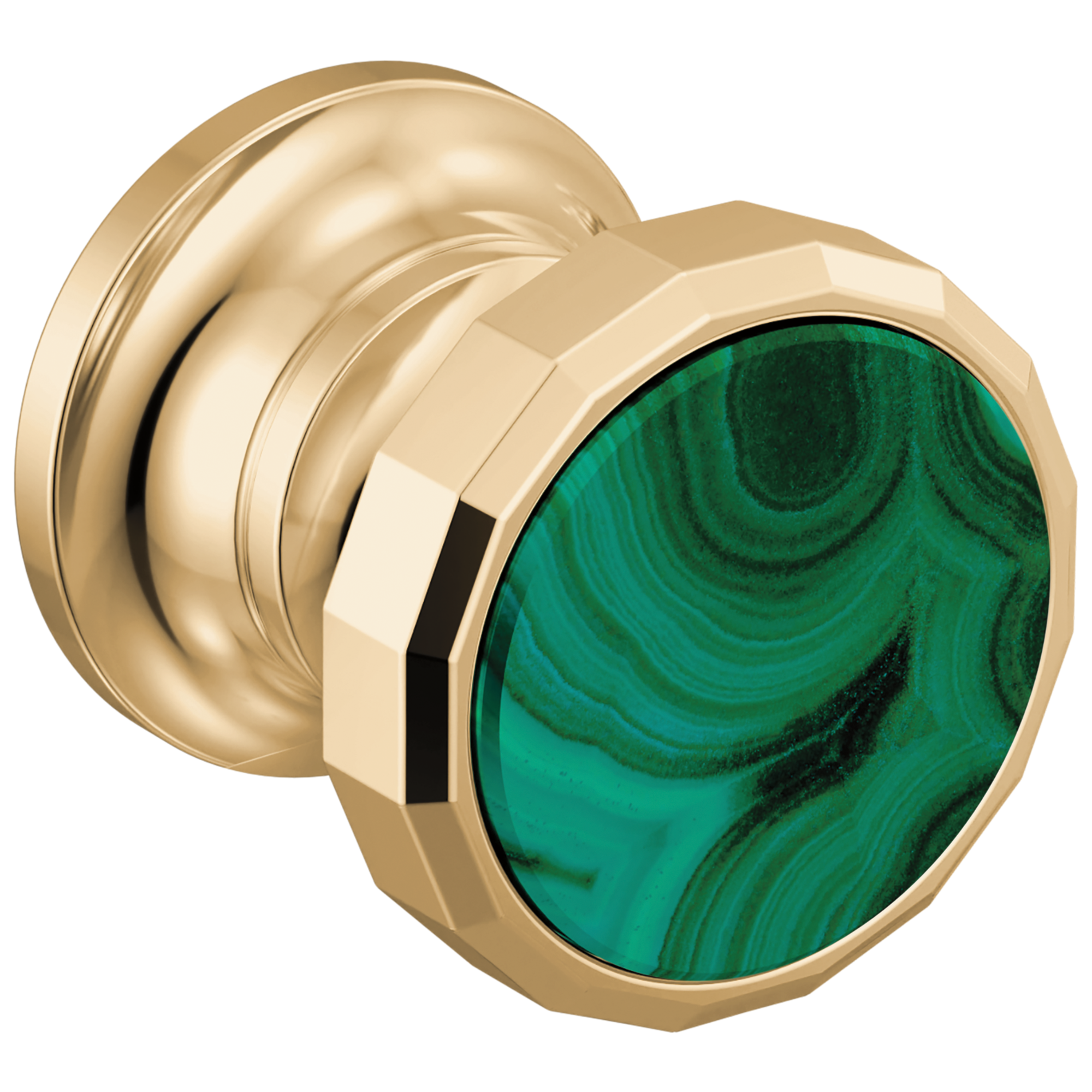 Brizo Beauclere Wall Mount Lavatory Wheel Handle Kit with Malachite Insert