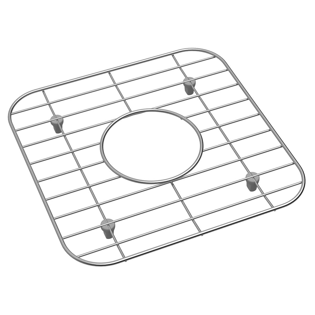 polished stainless steel bottom grid