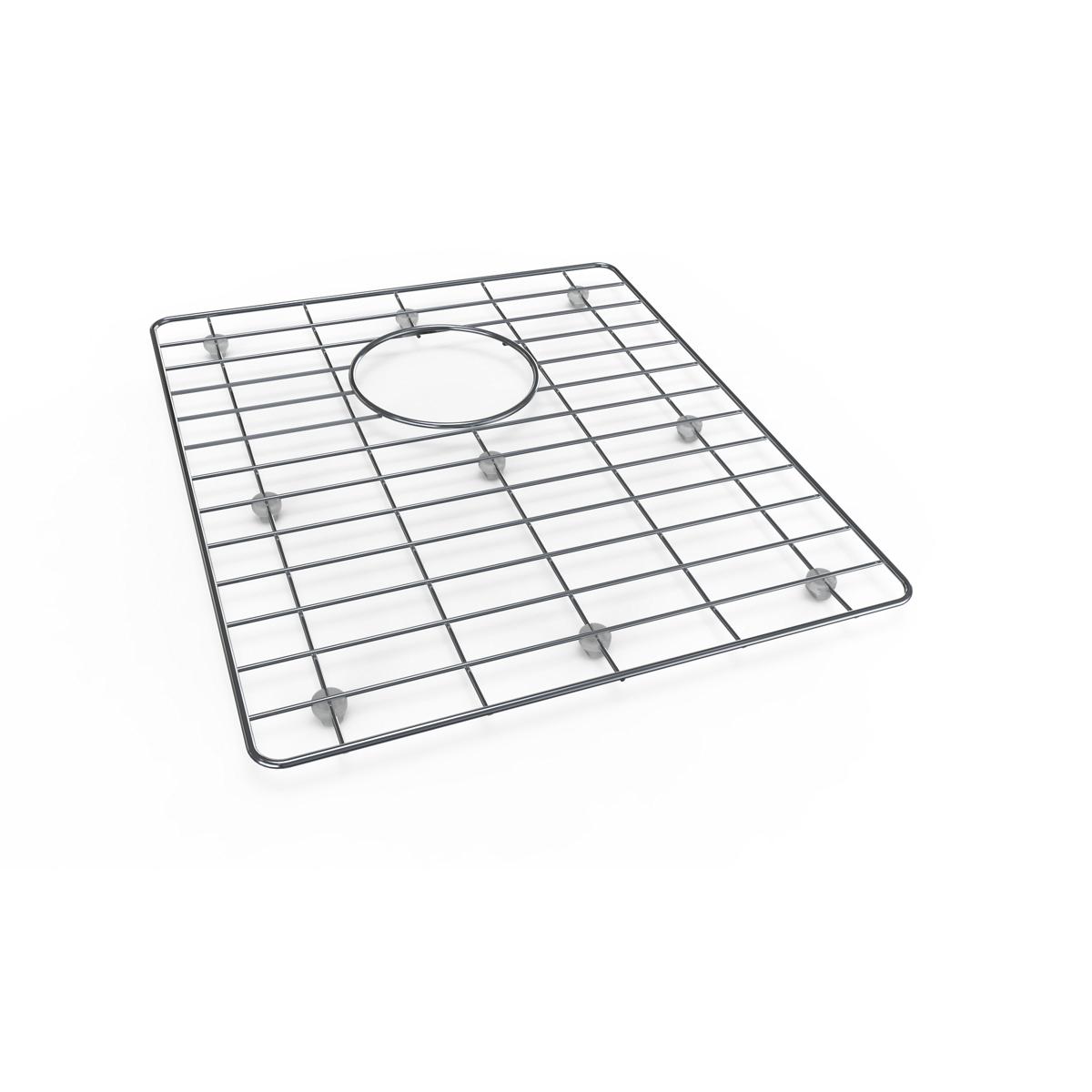 polished stainless steel bottom grid
