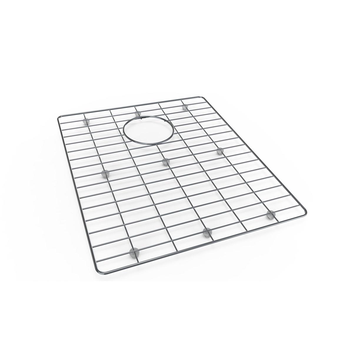 polished stainless steel bottom grid