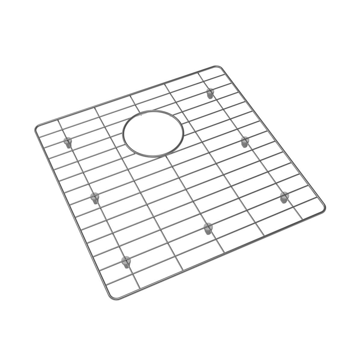 polished stainless steel bottom grid