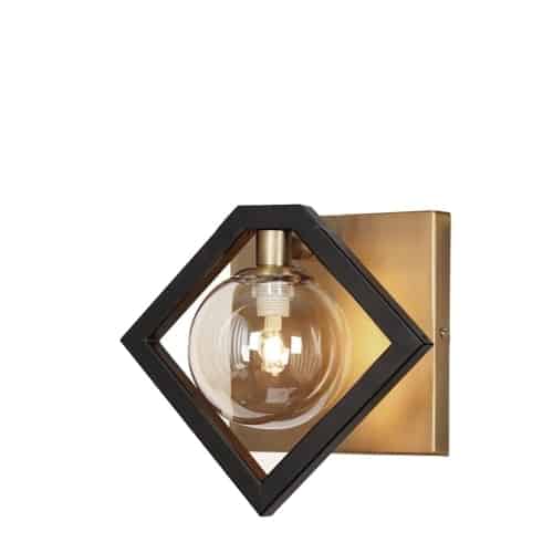 matte black and vintage bronze with champagne glass wall sconce