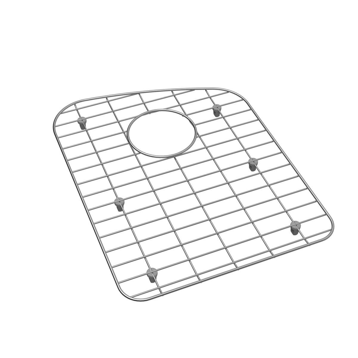 polished stainless steel bottom grid