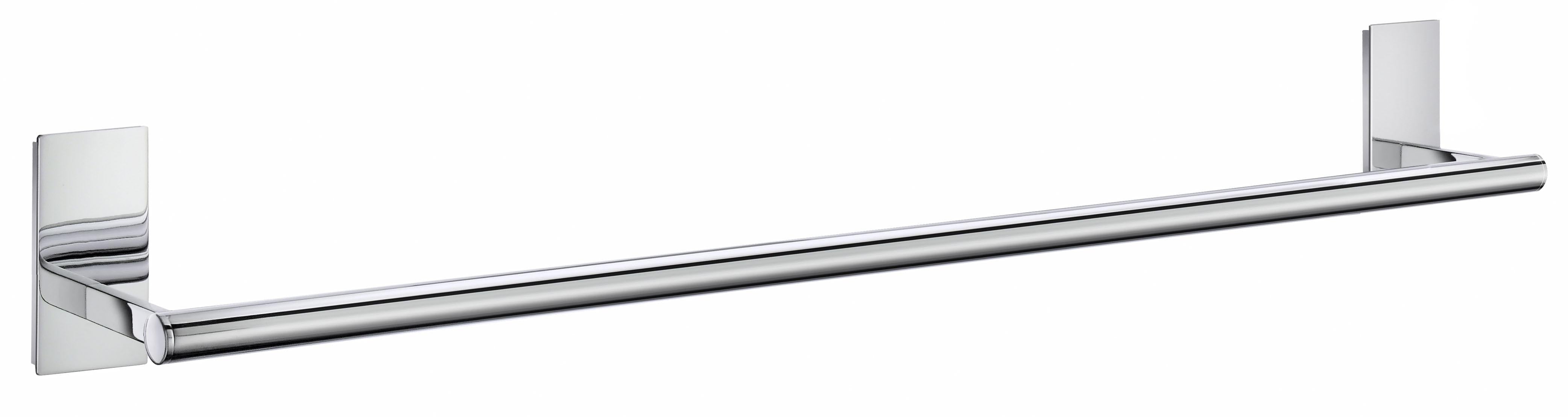polished chrome towel rail