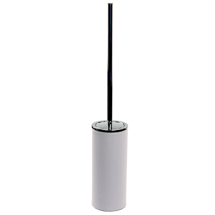 white toilet brush holder