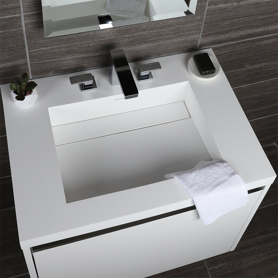 gloss white sink