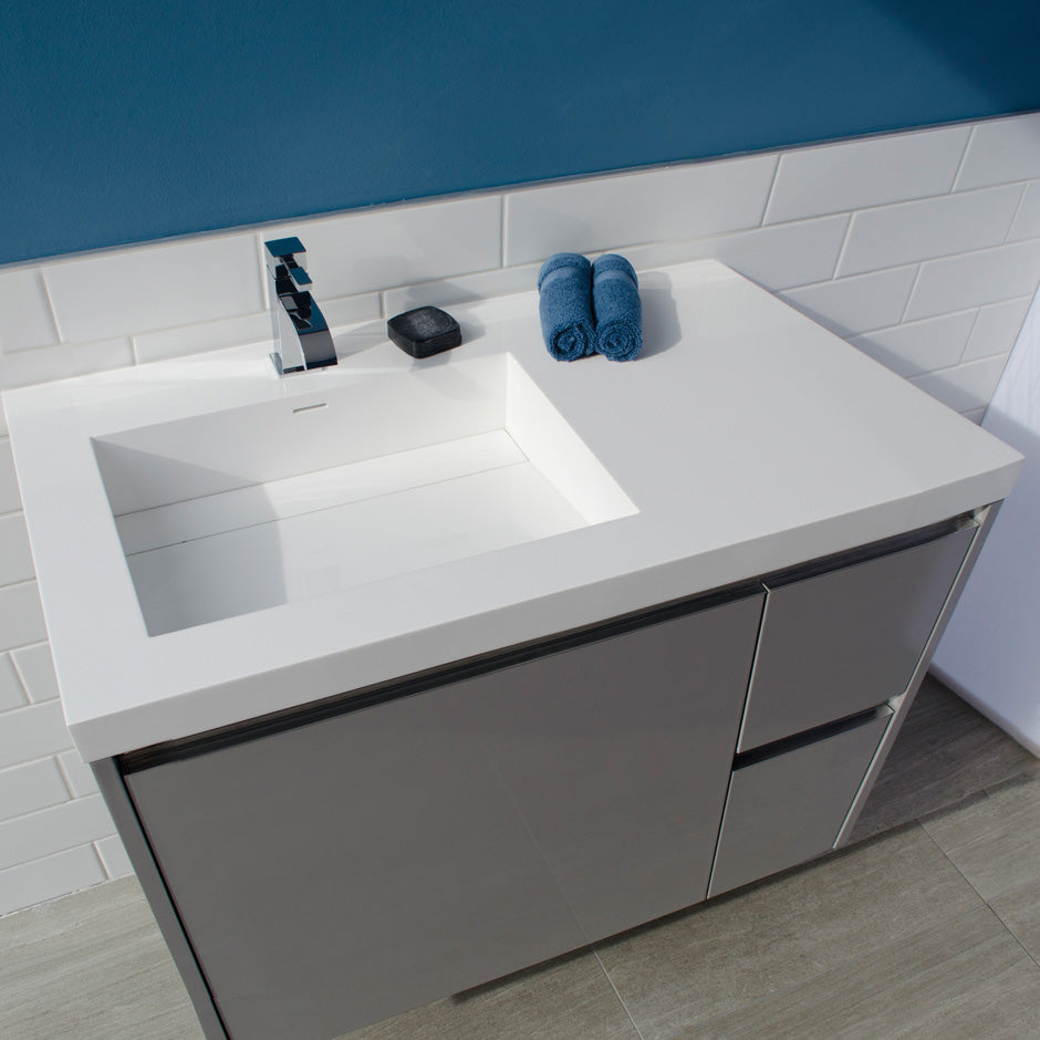 gloss white sink