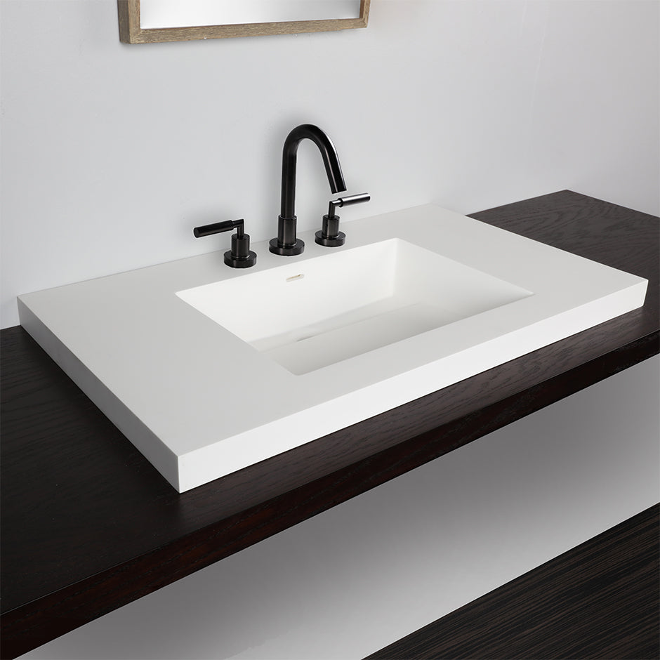 gloss white sink