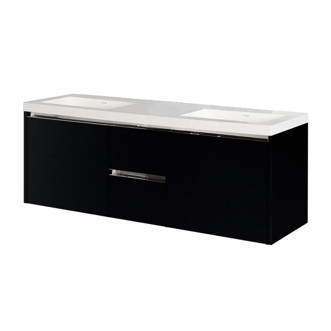 Lacava Kubista 60" Wall-Mount Under Counter Vanity