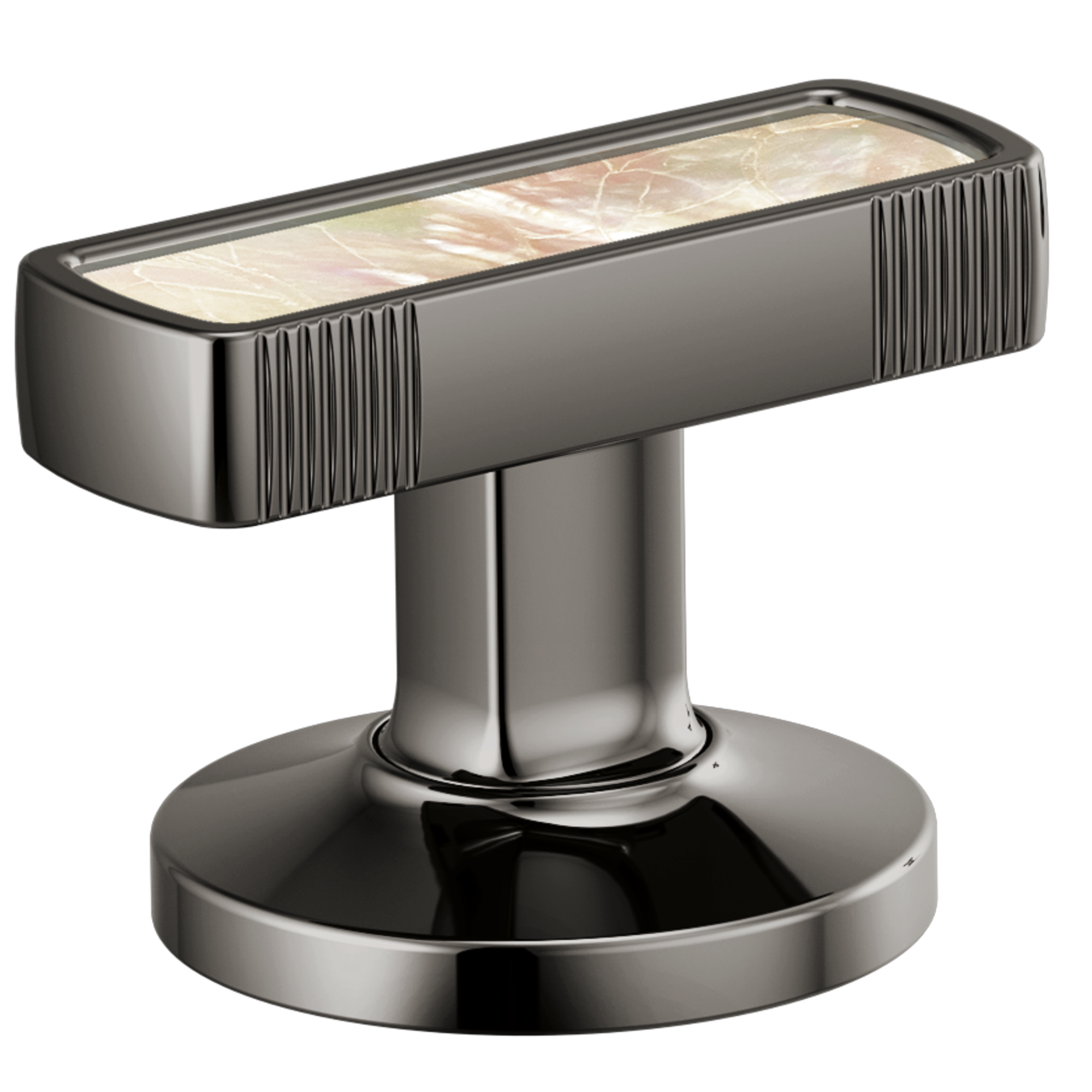 Brizo Kintsu Widespread Lavatory Knob with Mother of Pearl Inlay Handle Kit