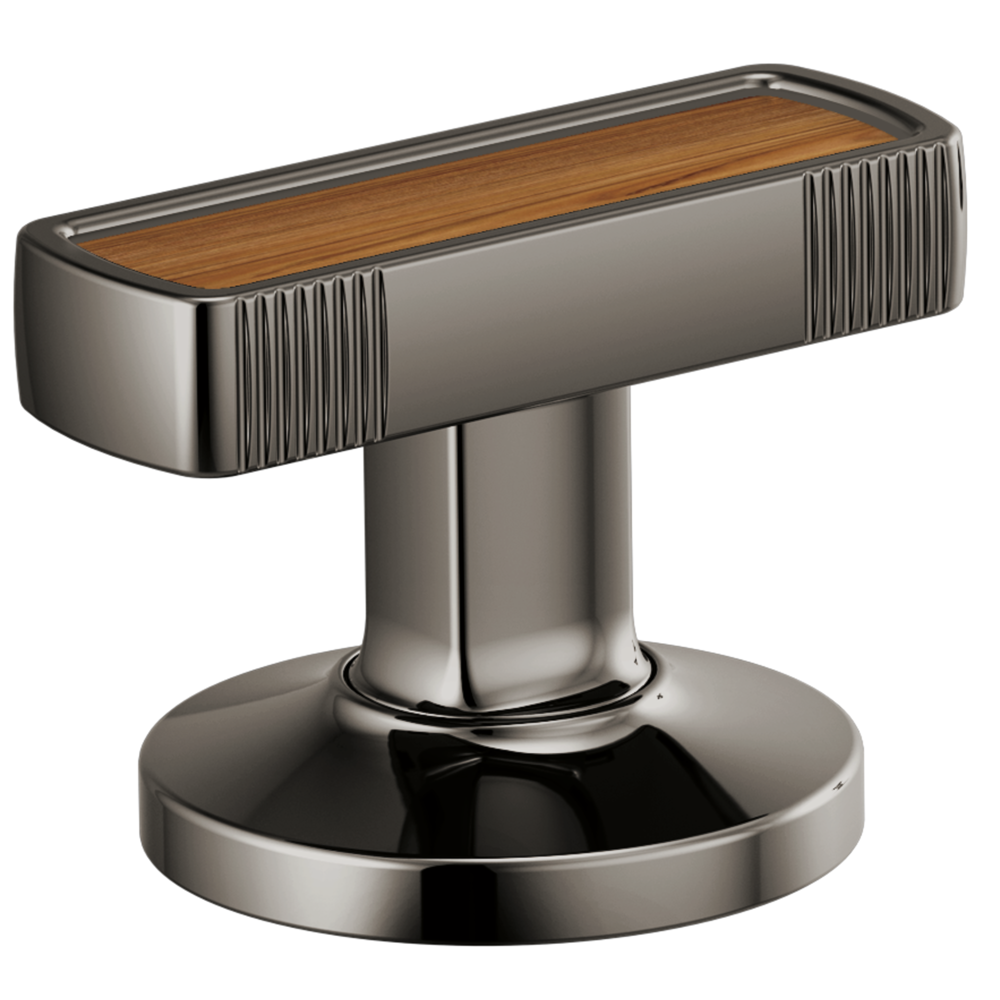 Brizo Kintsu Widespread Lavatory Knob with Wood Inlay Handle Kit