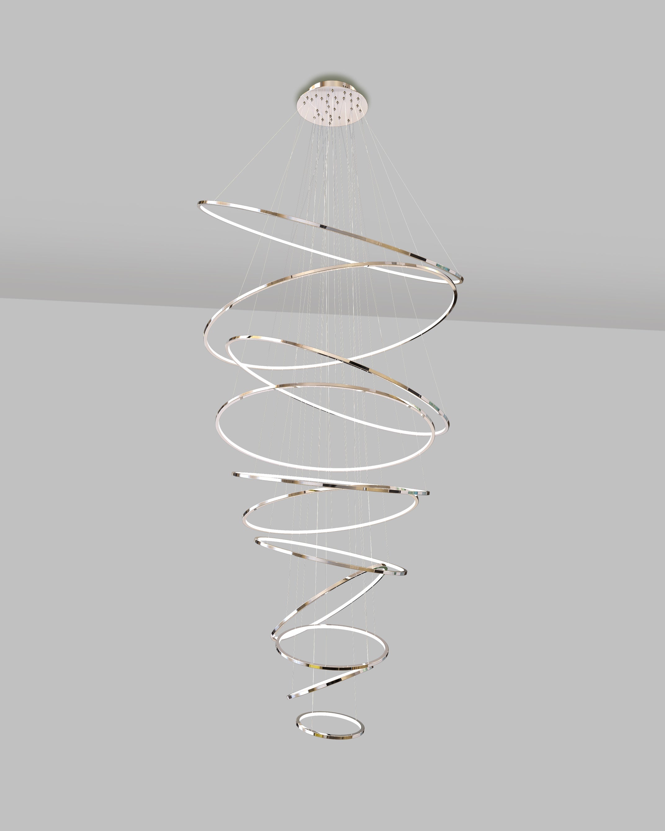 chrome chandelier