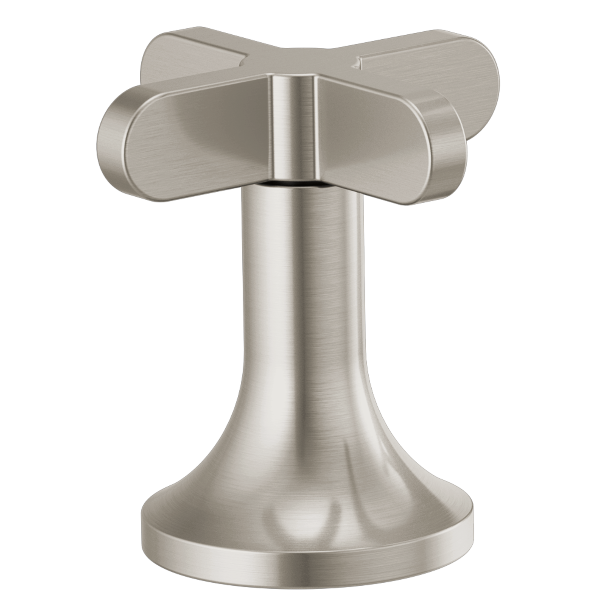 brushed nickel cross handle