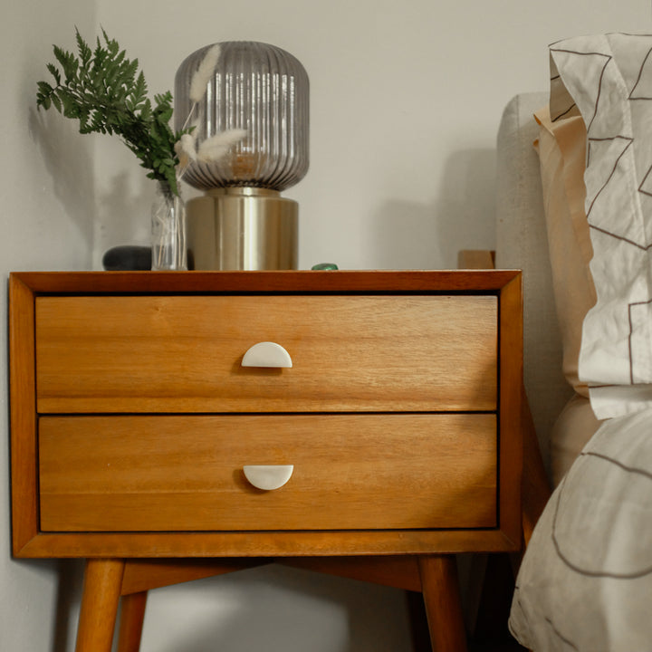 satin brass knob