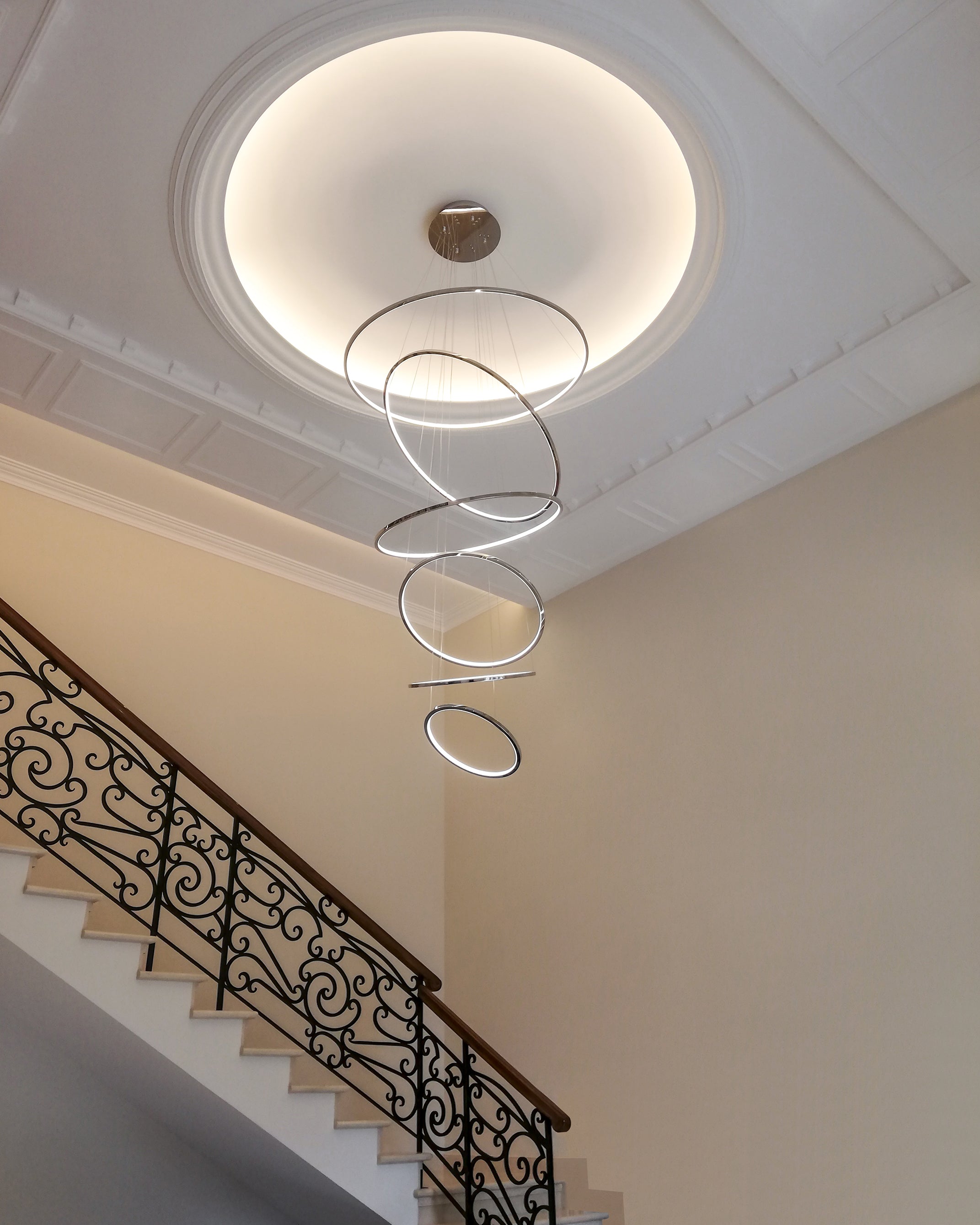 chrome chandelier