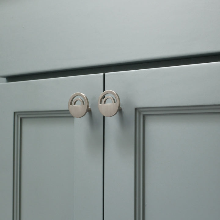 satin nickel knob