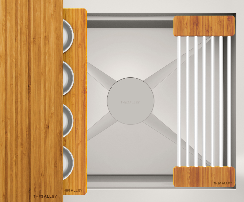 natural golden bamboo barstation