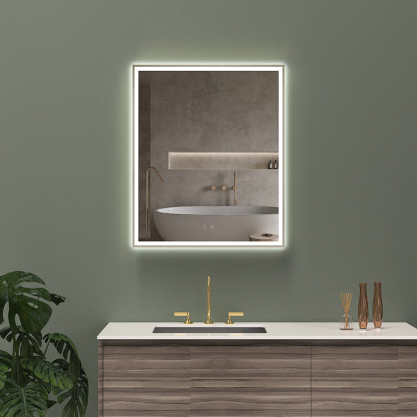 brushed bronze led mirror