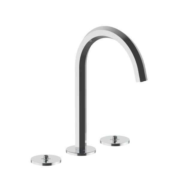chrome washbasin mixer