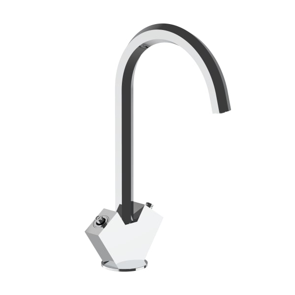 chrome washbasin mixer